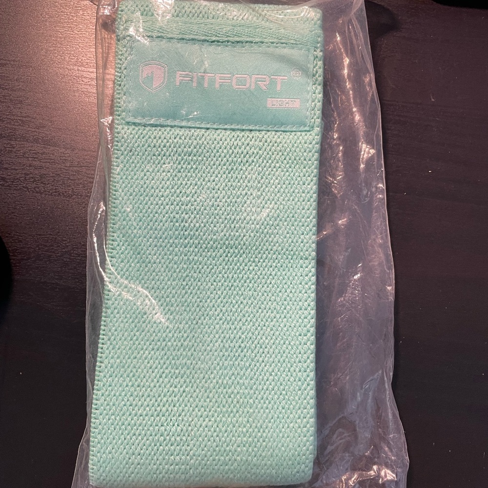 BRAND NEW FITFORT TEAL EXERCISE RESISTANT BAND // Strength: Light